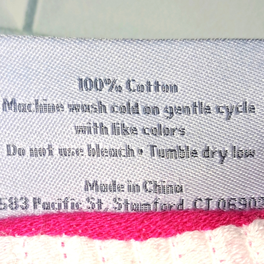 Caro Home NWT 2pc Daisy Check Cotton Hand Towels In Pink/White - Picture 5 of 5